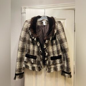 Vintage CACHÉ Brown Tweed Jacket